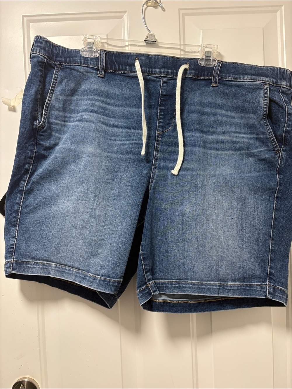 torrid Men's Drawstring Denim Hybrid Shorts - Light Blue